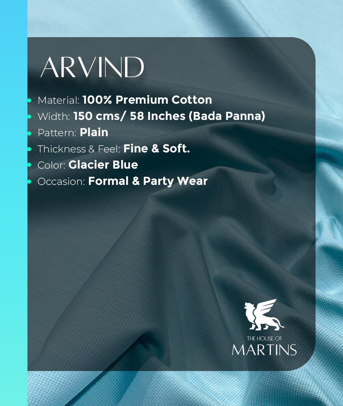 Arvind Premium Mens Cotton Fabric for Shirts - Tepchi Men