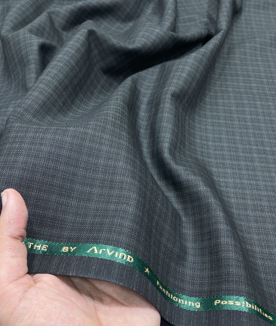 Arvind Small Checkered Suiting Fabric for Suits & Pants - Tepchi Men