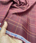 Arvind Thin Checks Luxury Cotton Fabric for Men's Shirt - Tepchi Men