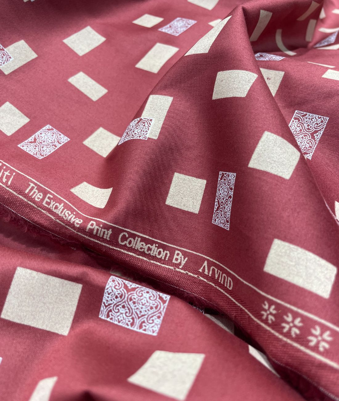 Arvind Tresca Graffiti Printed Luxury Giza Cotton Fabric for Men's Shirt - Tepchi Men