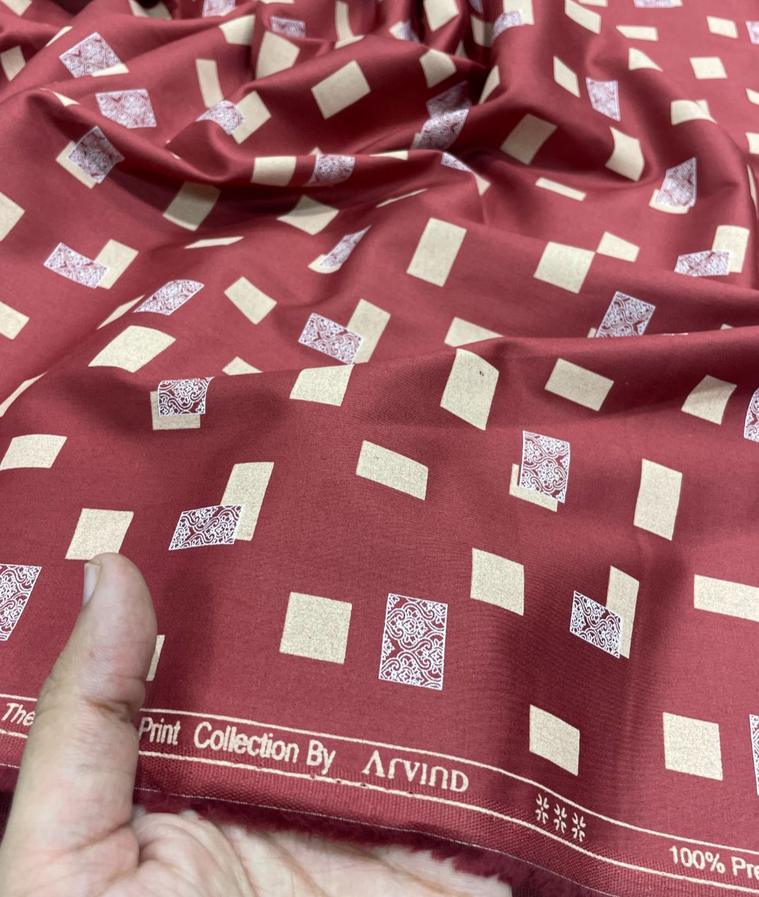 Arvind Tresca Graffiti Printed Luxury Giza Cotton Fabric for Men's Shirt - Tepchi Men