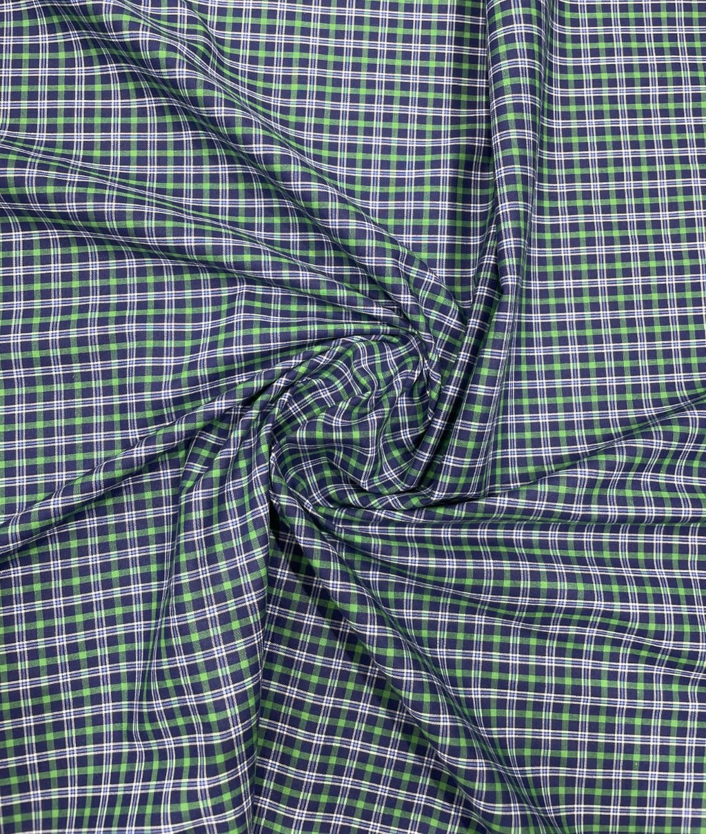 Arvind Tresca Small Checks Formal Premium 100% Cotton Fabric for Mens's Shirt - Tepchi Men