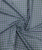 Arvind Tresca Small Checks Formal Premium 100% Cotton Fabric for Mens's Shirt - Tepchi Men