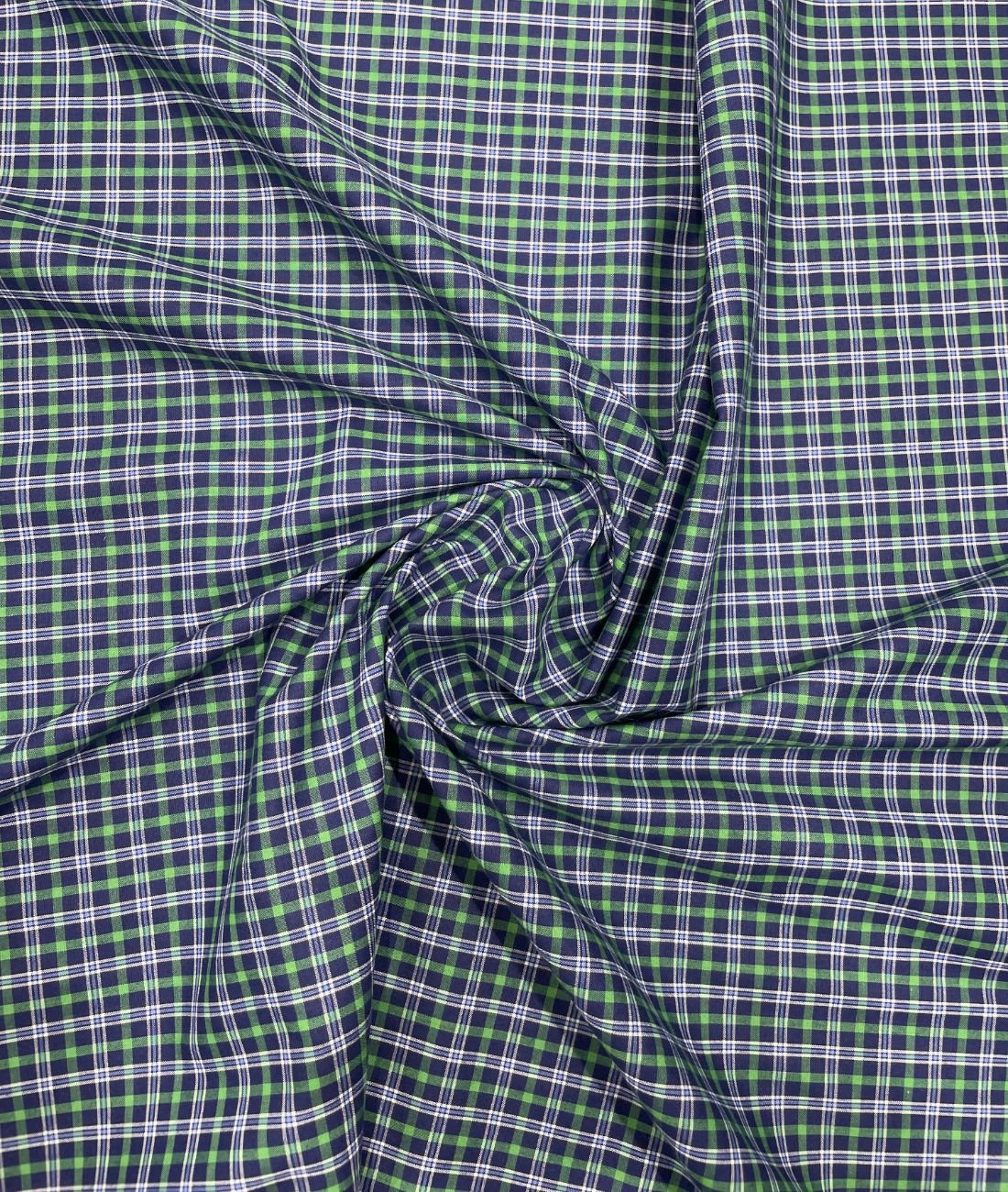 Arvind Tresca Small Checks Formal Premium 100% Cotton Fabric for Mens's Shirt - Tepchi Men