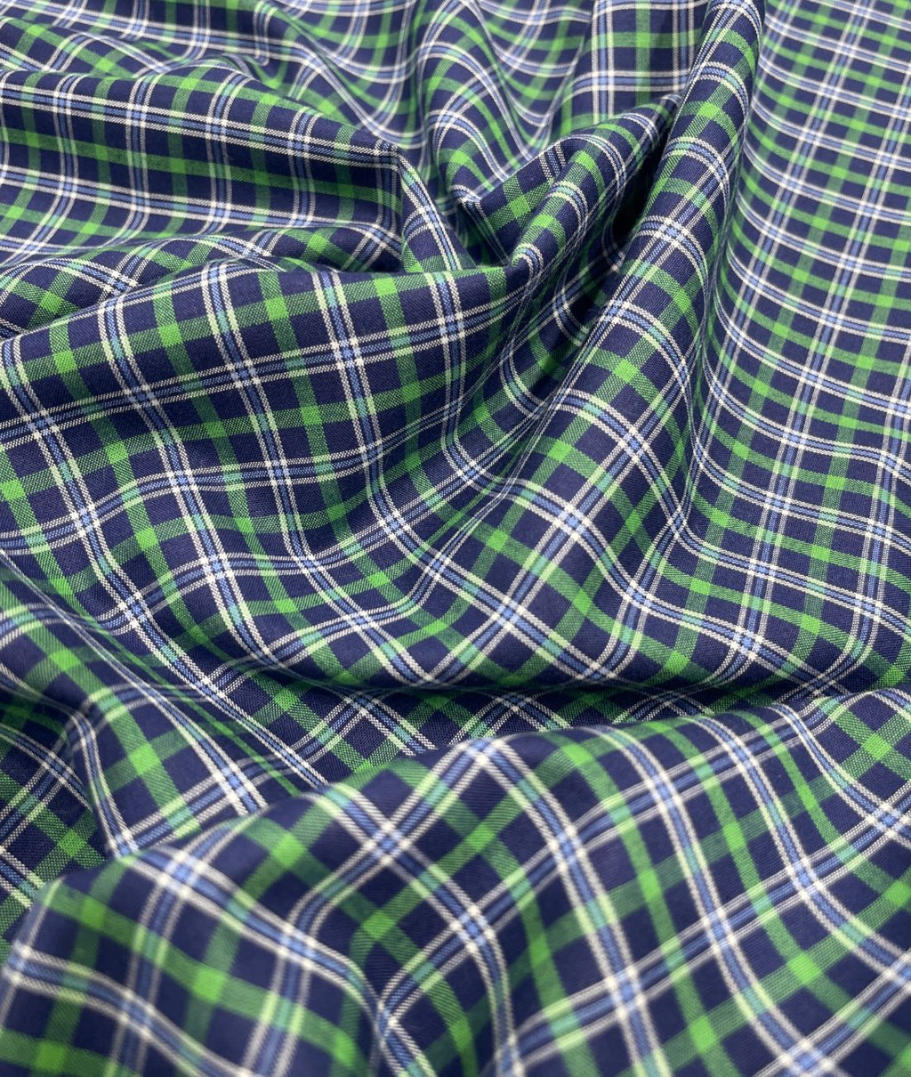 Arvind Tresca Small Checks Formal Premium 100% Cotton Fabric for Mens's Shirt - Tepchi Men