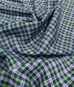 Arvind Tresca Small Checks Formal Premium 100% Cotton Fabric for Mens's Shirt - Tepchi Men