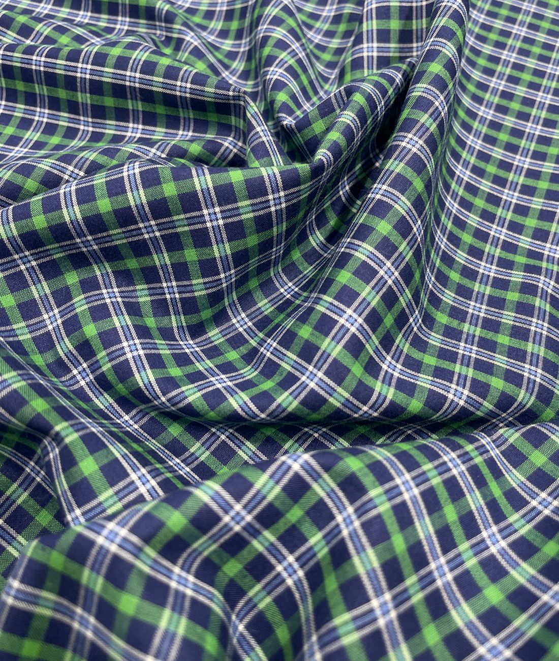 Arvind Tresca Small Checks Formal Premium 100% Cotton Fabric for Mens's Shirt - Tepchi Men