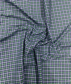 Arvind Tresca Small Checks Formal Premium 100% Cotton Fabric for Mens's Shirt - Tepchi Men