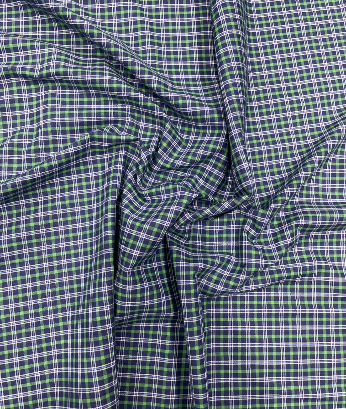 Arvind Tresca Small Checks Formal Premium 100% Cotton Fabric for Mens's Shirt - Tepchi Men