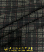 Augustus Luxury Checks Stretchable Suiting Fabric for Suits & Blazers - Tepchi Men