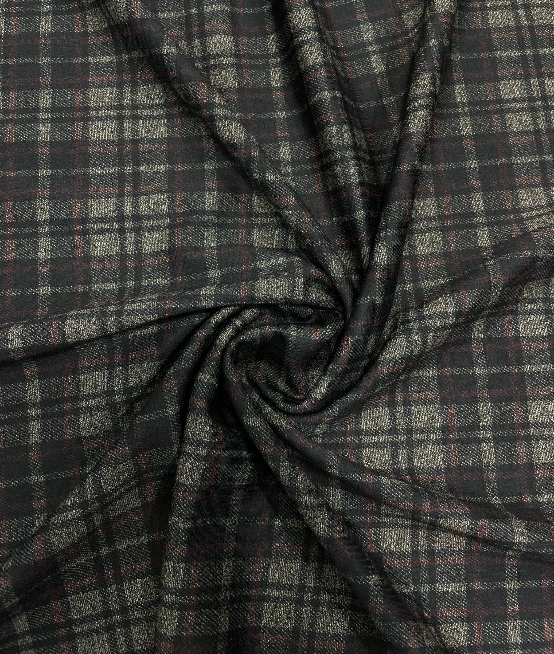 Augustus Luxury Checks Stretchable Suiting Fabric for Suits & Blazers - Tepchi Men