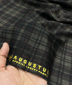 Augustus Luxury Checks Stretchable Suiting Fabric for Suits & Blazers - Tepchi Men