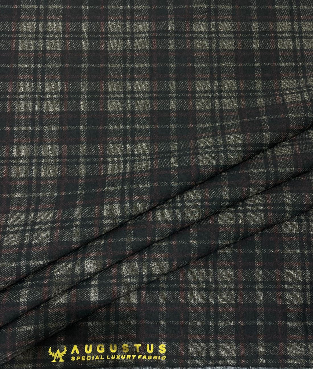 Augustus Luxury Checks Stretchable Suiting Fabric for Suits & Blazers - Tepchi Men