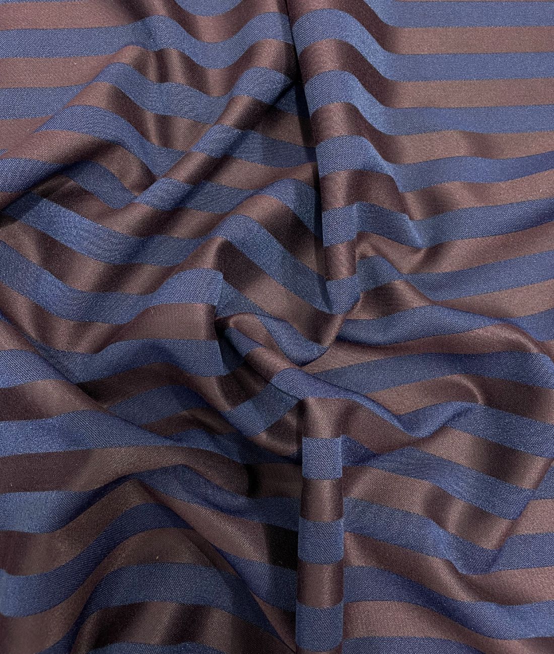Augustus Luxury Stripe Blue & Wine Stretchable Fabric for Suit & Blazer - Tepchi Men