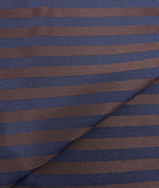 Augustus Luxury Stripe Blue & Wine Stretchable Fabric for Suit & Blazer - Tepchi Men