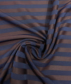 Augustus Luxury Stripe Blue & Wine Stretchable Fabric for Suit & Blazer - Tepchi Men