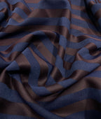 Augustus Luxury Stripe Blue & Wine Stretchable Fabric for Suit & Blazer - Tepchi Men