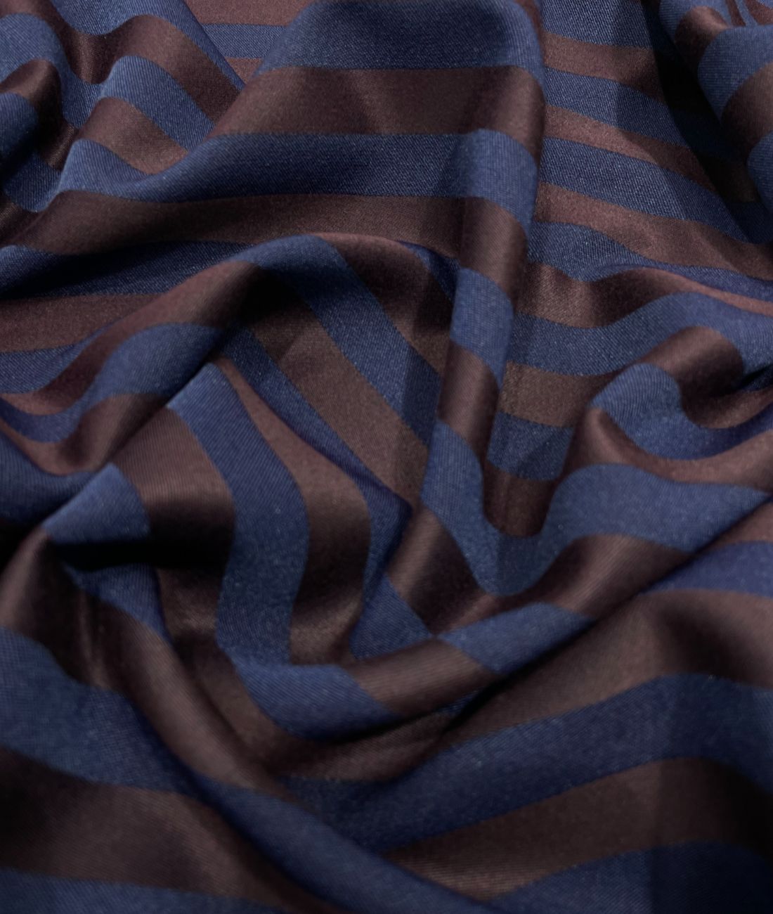 Augustus Luxury Stripe Blue & Wine Stretchable Fabric for Suit & Blazer - Tepchi Men