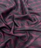 Augustus Wine & Black Stretchable Suiting Fabric for Suit & Blazer - Tepchi Men