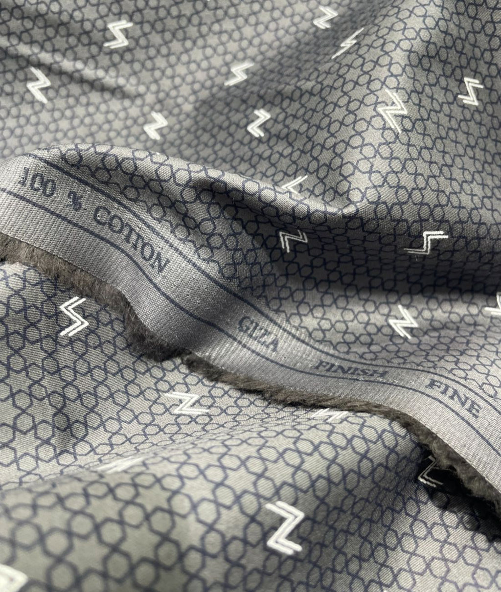 Birla Century Abstarct Printed Luxury Giza Cotton Fabric for Men's Shirt - Tepchi Men