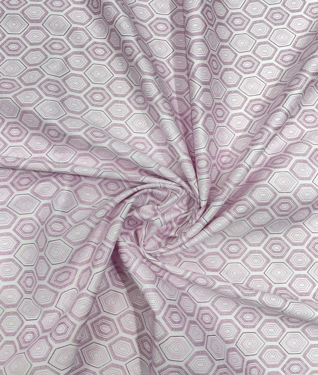 Birla Century Lavender Abstract Printed Luxury 2Ply Giza Cotton Fabric for Men's Shirt - Tepchi Men