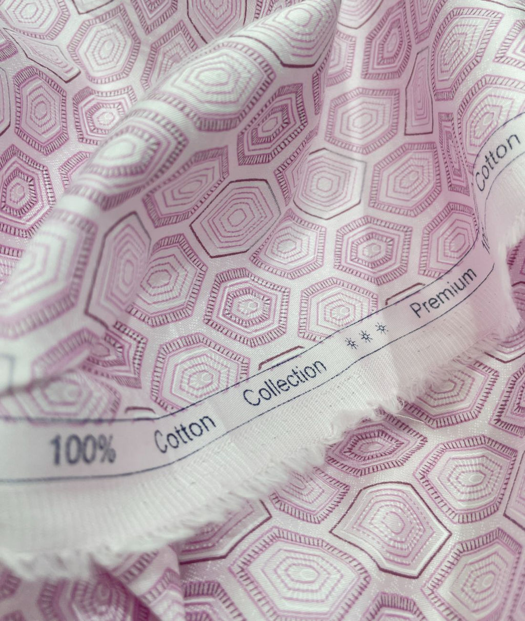 Birla Century Lavender Abstract Printed Luxury 2Ply Giza Cotton Fabric for Men's Shirt - Tepchi Men