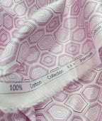 Birla Century Lavender Abstract Printed Luxury 2Ply Giza Cotton Fabric for Men's Shirt - Tepchi Men