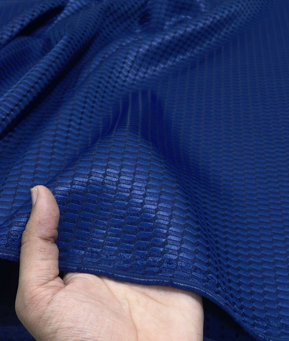Blue Designer Suiting Fabric - Tepchi Men