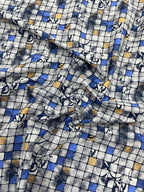 Brunello Ferragamo Abstract Print Fabric for Men's Shirt - Tepchi Men