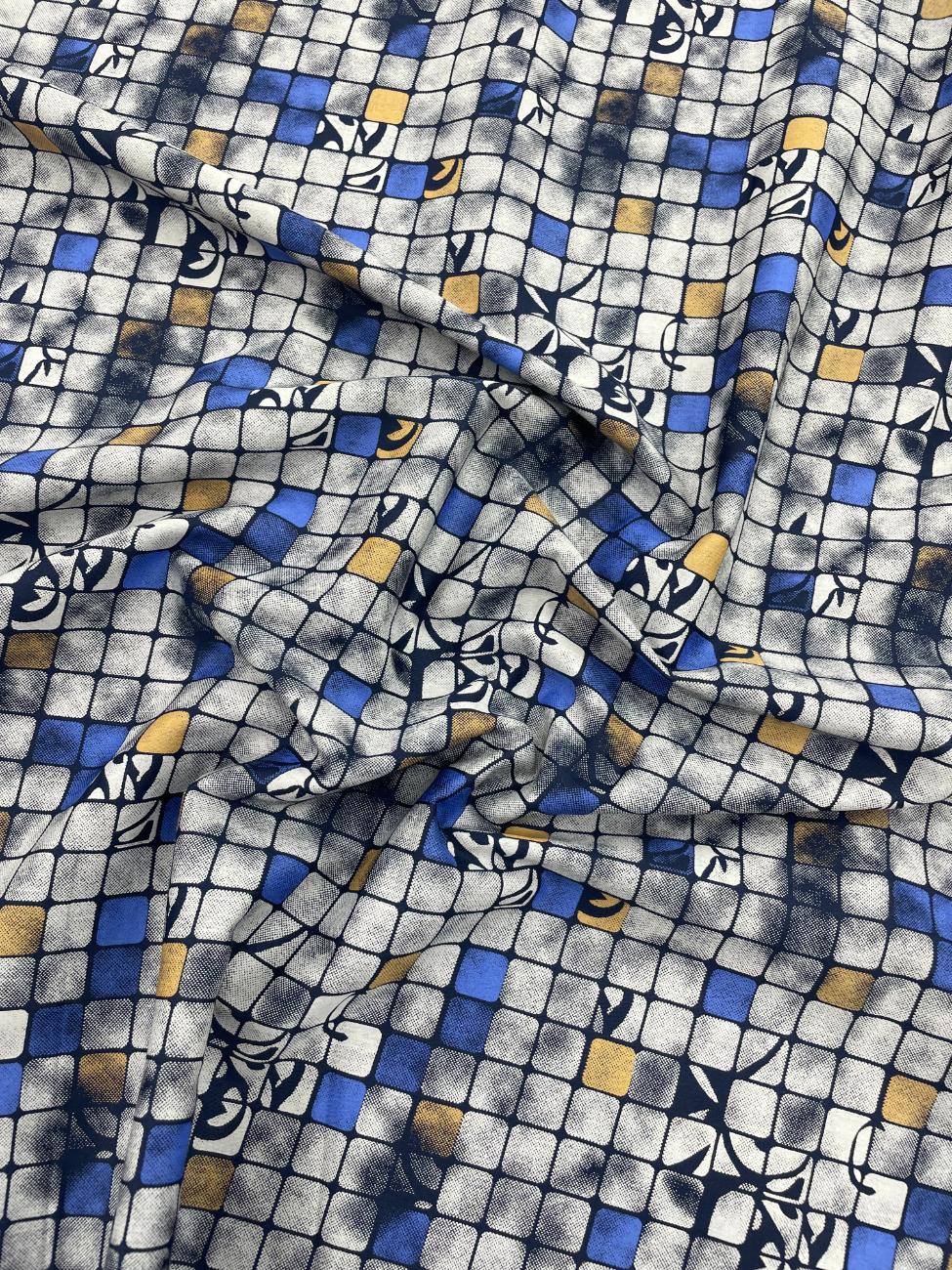Brunello Ferragamo Abstract Print Fabric for Men's Shirt - Tepchi Men