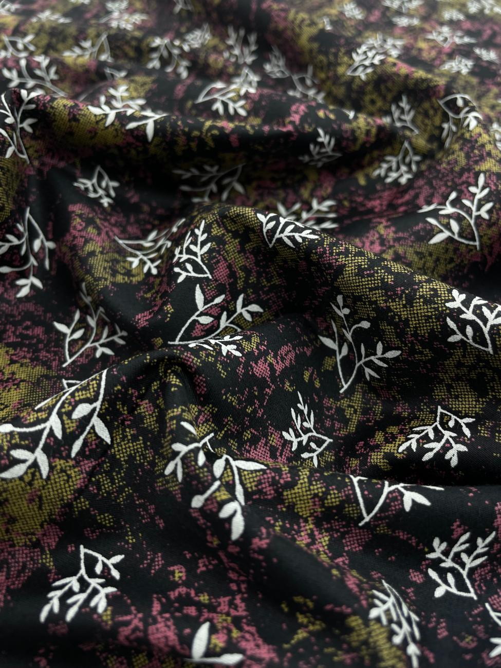 Brunello Ferragamo Floral Dark Print Giza Cotton Fabric - Tepchi Men