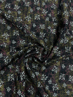 Brunello Ferragamo Floral Dark Print Giza Cotton Fabric - Tepchi Men