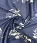 Brunello Ferragamo Flower Print Premium Giza Cotton Fabric for Men's Shirt - Tepchi Men