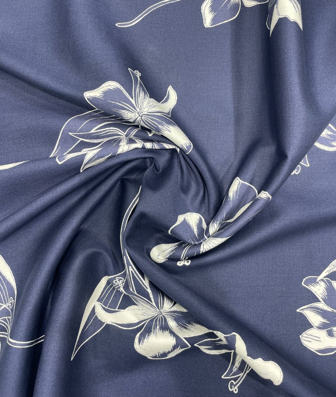 Brunello Ferragamo Flower Print Premium Giza Cotton Fabric for Men's Shirt - Tepchi Men