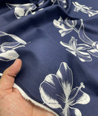 Brunello Ferragamo Flower Print Premium Giza Cotton Fabric for Men's Shirt - Tepchi Men