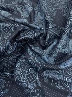 Brunello Ferragamo Italian Paisley Printed Luxury Giza Cotton Fabric - Tepchi Men