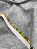Brunello Ferragamo Leaves Print Giza Cotton Fabric for Men's Shirt - Tepchi Men