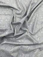 Brunello Ferragamo Leaves Print Giza Cotton Fabric for Men's Shirt - Tepchi Men