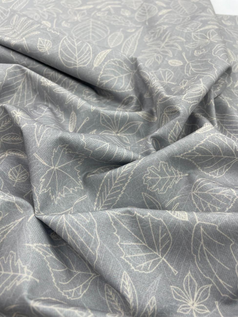 Brunello Ferragamo Leaves Print Giza Cotton Fabric for Men's Shirt - Tepchi Men