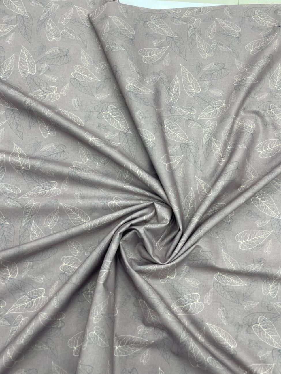 Brunello Ferragamo Leaves Print Premium Cotton Fabric for Shirt - Tepchi Men