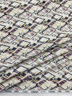 Brunello Ferragamo Printed Luxury Giza Cotton Fabric for Men's Shirt - Tepchi Men