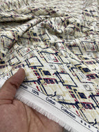 Brunello Ferragamo Printed Luxury Giza Cotton Fabric for Men's Shirt - Tepchi Men