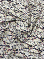 Brunello Ferragamo Printed Luxury Giza Cotton Fabric for Men's Shirt - Tepchi Men