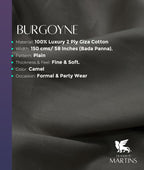 Burgoyne 2ply Luxury Cotton Men's Fabric Unstitched - Tepchi Men