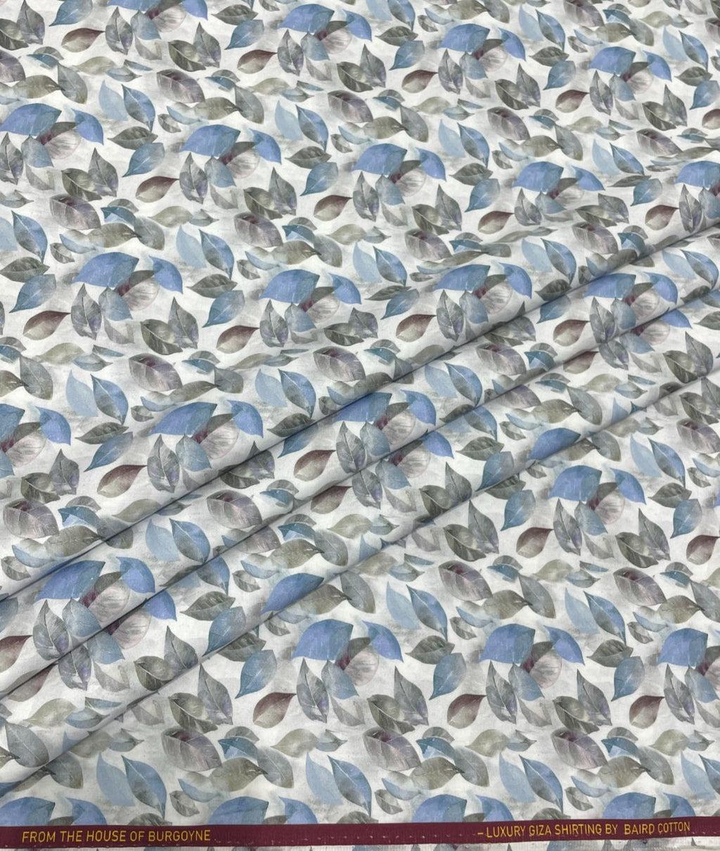 Burgoyne Floral Print Premium Giza Cotton Fabric for Men's Shirt - Tepchi Men
