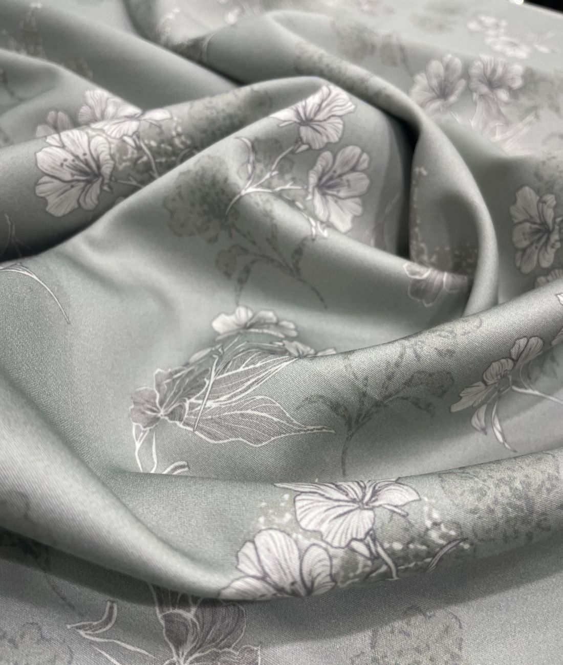 Burgoyne Leaves & Flowers Luxury Printed Shirt Fabric Giza Cotton - Tepchi Men
