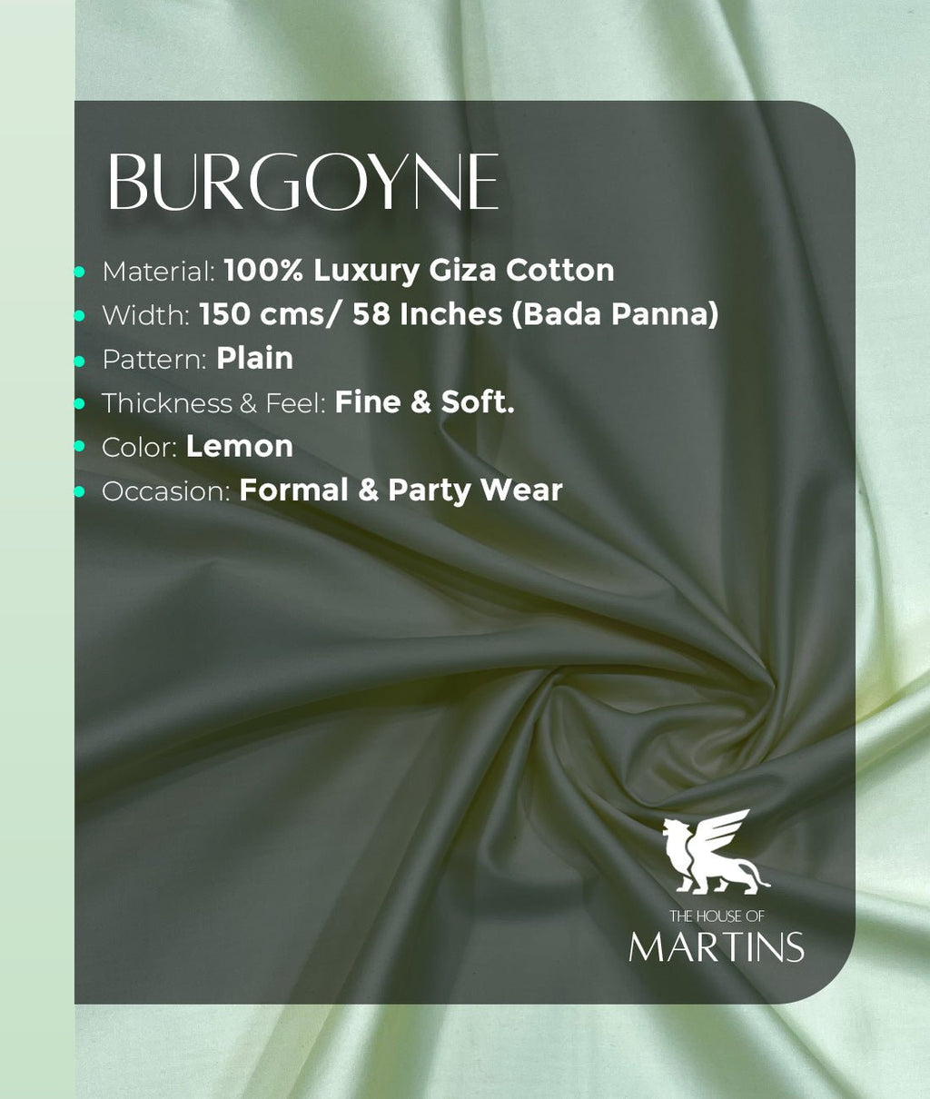 Burgoyne Luxury 2 Ply Giza Cotton Fabric for Shirt - Tepchi Men