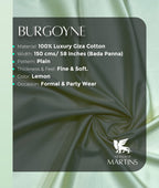 Burgoyne Luxury 2 Ply Giza Cotton Fabric for Shirt - Tepchi Men
