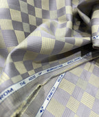 Burgoyne Luxury Blocks Checks Pattern Giza Cotton Fabric for Men's Shirt - Tepchi Men
