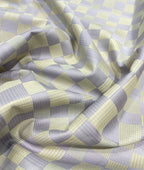 Burgoyne Luxury Blocks Checks Pattern Giza Cotton Fabric for Men's Shirt - Tepchi Men